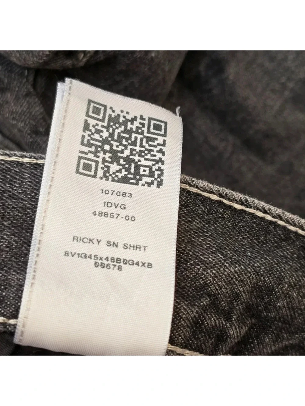 True Religion Ricky Relaxed Straight Shorts Men’s 31 Gray Zigzag Horseshoe
